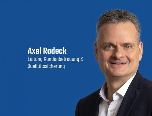 Axel Rodeck ist neuer Leiter der Kundenbetreuung & Qualitätssicherung